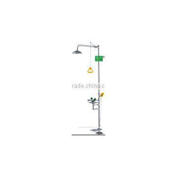 Lab Furniture Fitting Stainless Steel Emergency Shower & Eye Wash Station