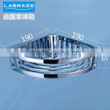 LABRAZE LE8012 triangle corner bathroom rack with chrome plating