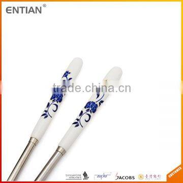 Hot Sale Promotional Ceramic Handle Stainless Steel Chopsticks photo-4