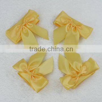 Custom Pre-tied Satin Ribbon Bow With Elastic Band for Gift Box photo-3