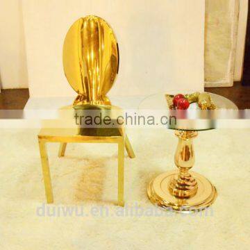 Living room new design fancy cheap gold cube side table