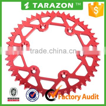 46-52 teeth motorcycle aluminium alloy rear sprocket for honda