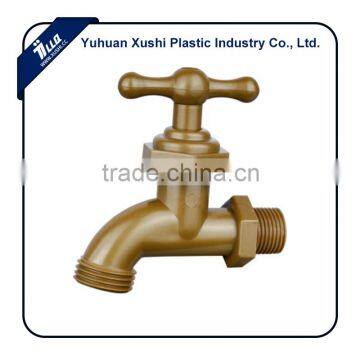 Plastic ABS PP brass color bibcock