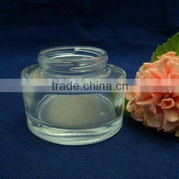 55ml oval glass skin care cream jar,cosmetic cream jar