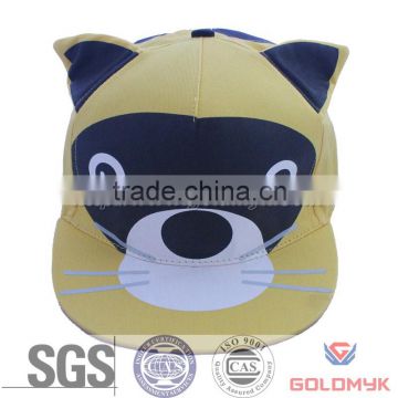 5 panels animals design cotton kids cap