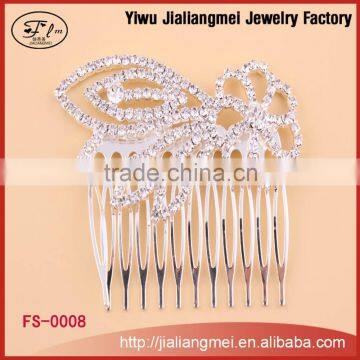 2015 New Factory Directly Bridal Hair comb hot sale indian bridal hair jewelry