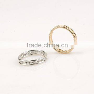 Simple Swirl Marks Finger Ring Without Stone photo-2
