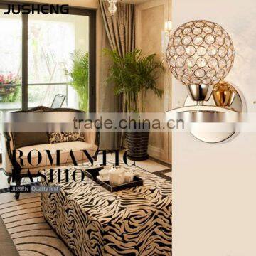 E14 Modern Indoor K9 Crystal Ball Wall Lamp Decorative Living Room Stair Lighting 110-240v ac photo-3