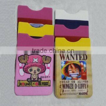 Cheap Printing MobilePhone Back Sticker Microfiber PVC Phone Card Sticker