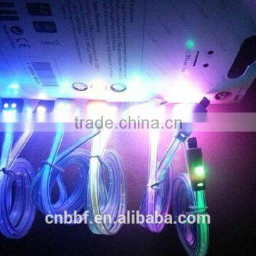 led usb lead micro usb cable , led lights cable for samsung