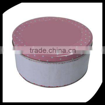 Custom Metal Round Gift Packing Clear Cookie Tin Box/Candle Round Shape Tin Packaging Box Candle Tin Box Metal Tin Box
