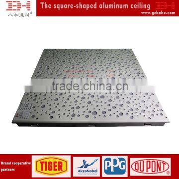 Design aluminum perforated metal frame suspended ceiling