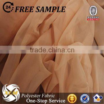 Smooth hand feel polyester voile fabric