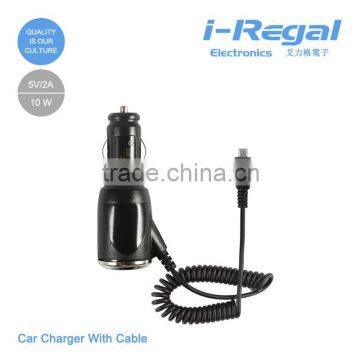 Factory supply usb cable with car charger for all smartphone