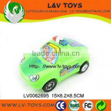 Promotional toys, cheap plastic pull string toy car,candy toy car for sale