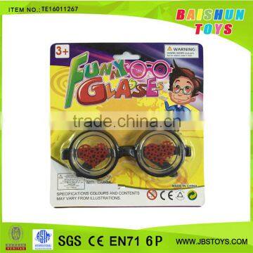 Promotion toys funny glasses plastic kids glasses Valentine's day toys te16011267