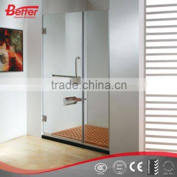 8mm glass hinged corner bath screen