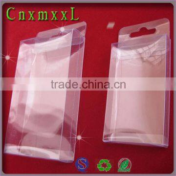 clear plastic eyelashes box packaging with hook