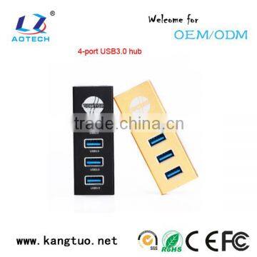 oem aluminum 4 ports 3.0 usb hub