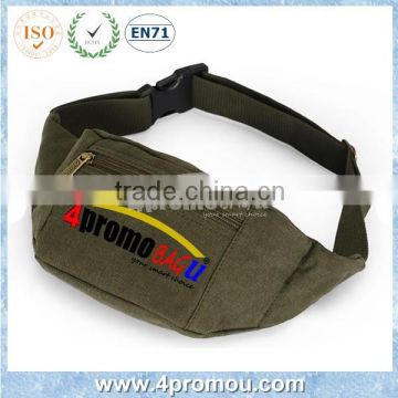 Woman's waist bag in canvas material