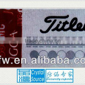 custom fashionable washable hologram clothing label