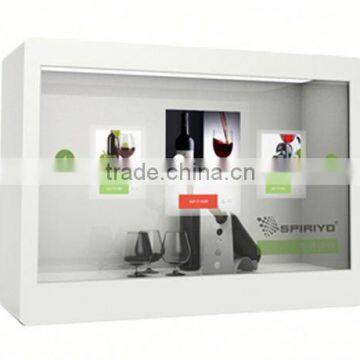 32 inch indoor transparent flexible indoor lcd display with open frame style