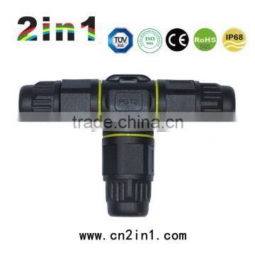 PGT2 3P IP68 Electric Waterproof Connector