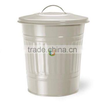 Clay Colored Galvanised Steel Mini Composting Container