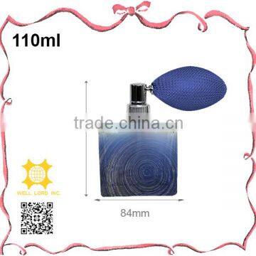 Colorful Sprinkle Dots Perfume Glass Atomizer With Royal Blue Bulb