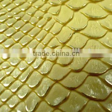 PVC Synthetic Leather With Embossed Snake Grains for Bags photo-6