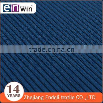 Shaoxing Supplier Outdoor Fabric 32s Polyester Rib Single Jersey Knit Fabric Price per Meter