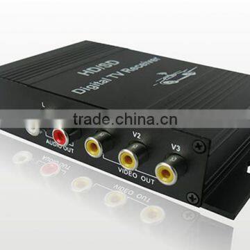 Four Way Box Car Mobile ATSC USA Digital TV Receiver M-488X Voltage DC12V For Car DVD Player 4 Video Output photo-2