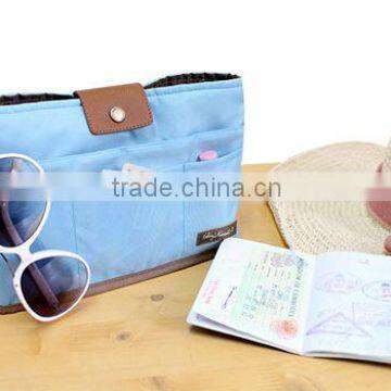 2013 Top Selling Cosmetic Bags for Promotion,2013 Shenzhen Insert Purse Cosmetic Storage Organizer Handbag