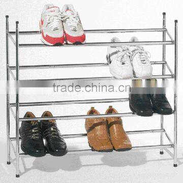Extension metal with 4 tier storage shoe rack