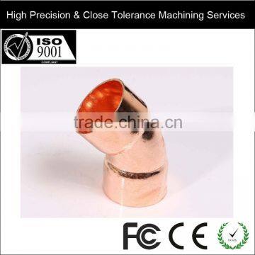 Customize 45 Degree Copper Pipe Elbow Copper Fittings