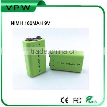 Factory wholesale NiMh 1800mAh 9V battery