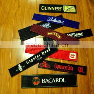 Soft Pvc Logo Bar Rail/Spill Mats