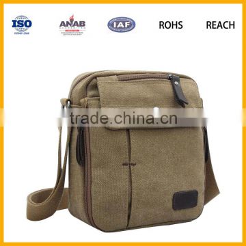 High quality blank military canvas wholesale laptop mens messenger bag