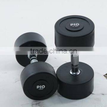 round fixed Rubber coated dumbbell