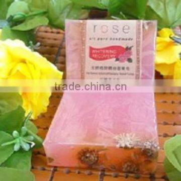 natural milk rose soap bar