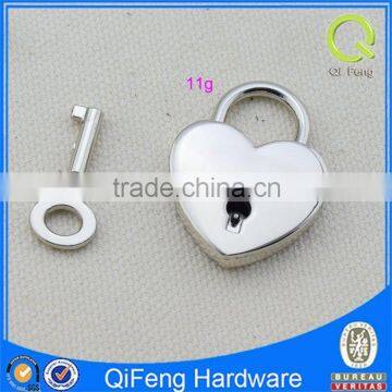 padlock heart shape, metal new design hot sale bag decorative lock