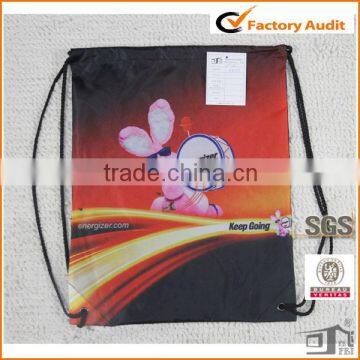 Sublimation print drawstring promotion shopping bags