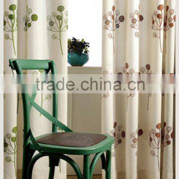 New best selling polycotton printed Green curtain