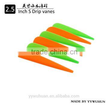 2.5inch S drop arrow vane, fletching for carbon arrow aluminum arrow fletching