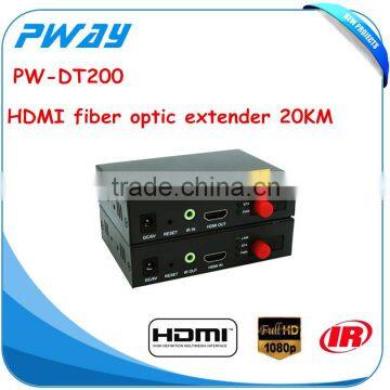 Pinwei PW-DT200 Transmitting Distance Upto 20KM HDMI Fiber Optic Extender With IR photo-2