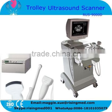 Cheap Trolley Ultrasound Scanner Multi-frequency probe digital ultrasound machine price