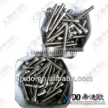 Incoloy stainless steel hex socket cap screw all thread rod hex bolt and nut washer assembly