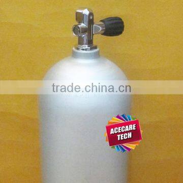 12L aluminum gas cylinder for diving with valve installed