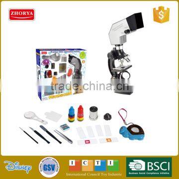 Zhorya Play Set Microscope With Projector Accessories Lighting Runs on Batteries photo-2