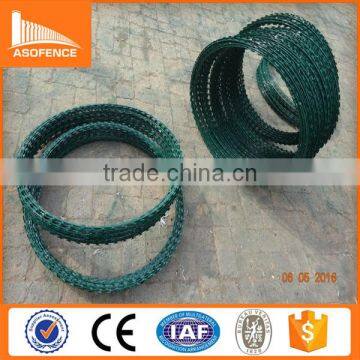 china bst selling razor barbed wire/coil standard razor fence/diamond razor wire mesh fence